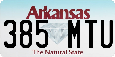 AR license plate 385MTU