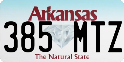 AR license plate 385MTZ