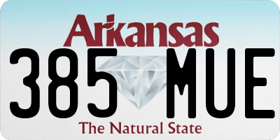 AR license plate 385MUE