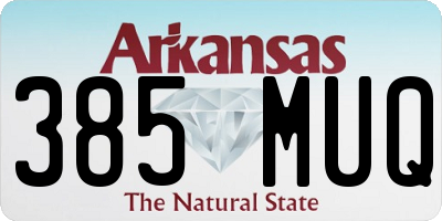 AR license plate 385MUQ