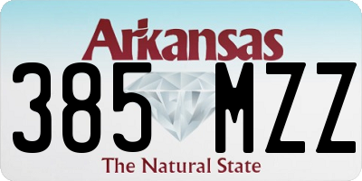 AR license plate 385MZZ
