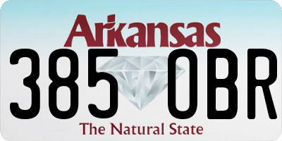 AR license plate 385OBR