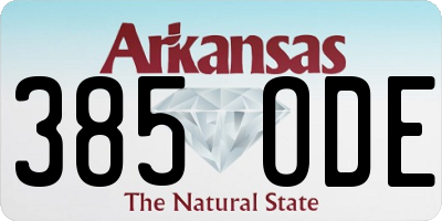 AR license plate 385ODE