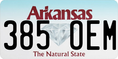AR license plate 385OEM