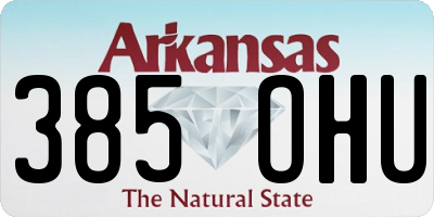 AR license plate 385OHU