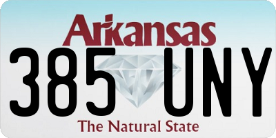 AR license plate 385UNY