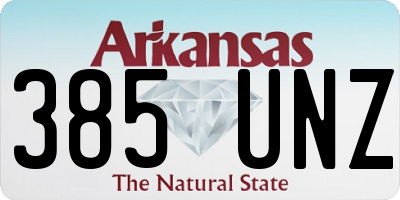 AR license plate 385UNZ