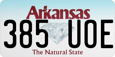 AR license plate 385UOE