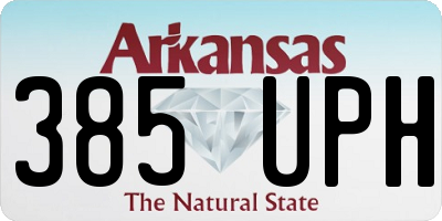 AR license plate 385UPH