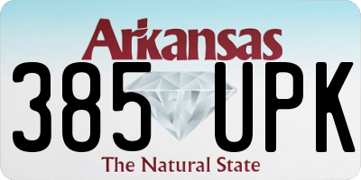 AR license plate 385UPK