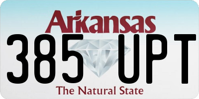 AR license plate 385UPT