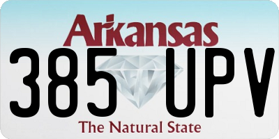 AR license plate 385UPV