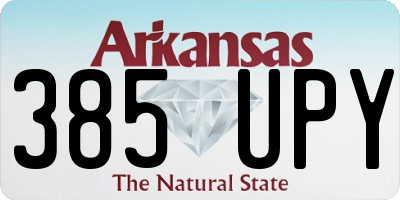 AR license plate 385UPY