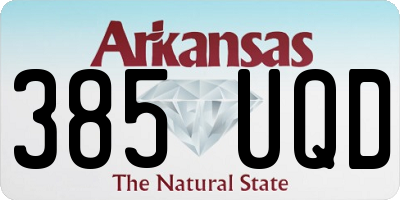 AR license plate 385UQD