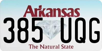 AR license plate 385UQG
