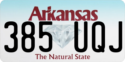 AR license plate 385UQJ