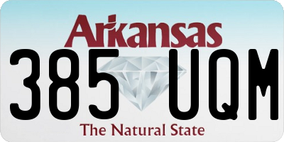 AR license plate 385UQM