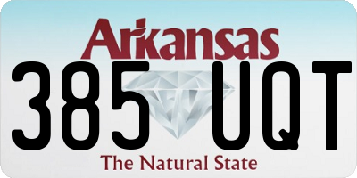 AR license plate 385UQT