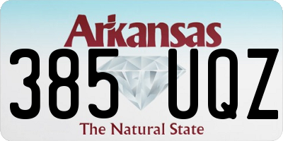 AR license plate 385UQZ