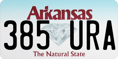 AR license plate 385URA