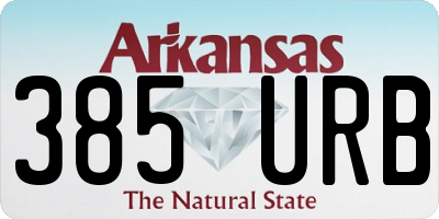 AR license plate 385URB