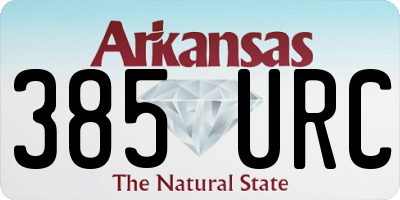 AR license plate 385URC