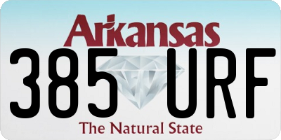 AR license plate 385URF