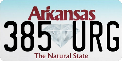 AR license plate 385URG