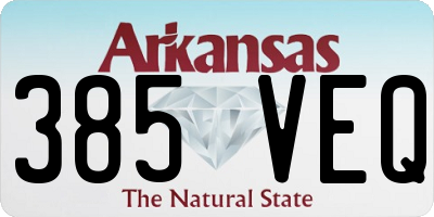 AR license plate 385VEQ