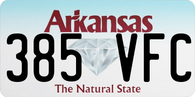 AR license plate 385VFC