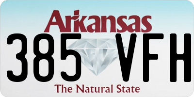 AR license plate 385VFH