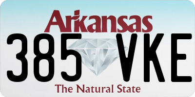 AR license plate 385VKE