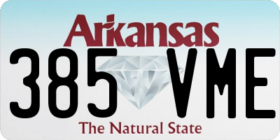 AR license plate 385VME