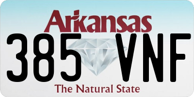 AR license plate 385VNF