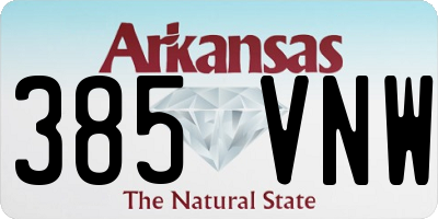AR license plate 385VNW