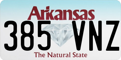AR license plate 385VNZ