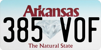 AR license plate 385VOF