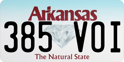 AR license plate 385VOI