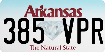 AR license plate 385VPR
