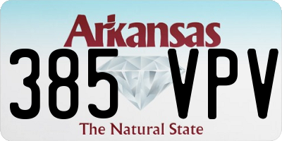 AR license plate 385VPV