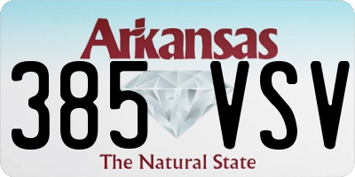 AR license plate 385VSV
