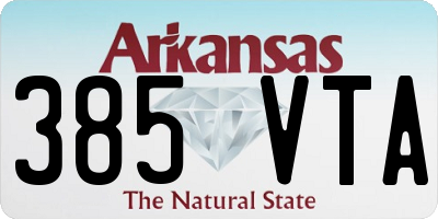 AR license plate 385VTA