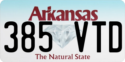 AR license plate 385VTD