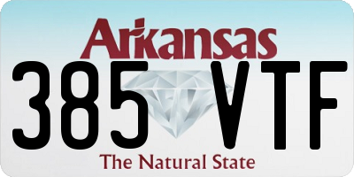 AR license plate 385VTF