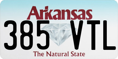 AR license plate 385VTL