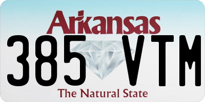 AR license plate 385VTM