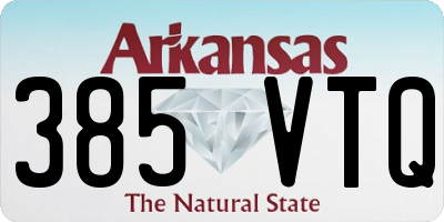 AR license plate 385VTQ