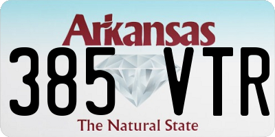 AR license plate 385VTR