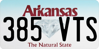 AR license plate 385VTS