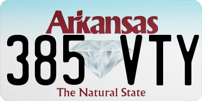 AR license plate 385VTY